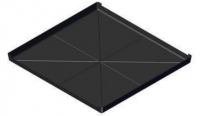 True 200346 Pan, Drain Cond Tpp-93/119 Hc Blk Hips